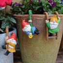 3 PCS Climbing Gnomes Tree Faces Decor Outdoor for Yard, Gnomes Statue, Outdoor Fairy Garden Resin Crafts, Flower Pot Landscape Dwarf, Micro Landscape Pendant Ornaments (3 PCS) by CozyNest Decor