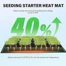 iPower 20" x 20" Warm Hydroponic Seedling Heat Mat and Digital Thermostat Control Combo Set for Seed Germination, Black by GreenHaven Gardens