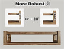 Upgraded Thick Floating Shelves - Multi-Use Wall-Mounted Bookshelves for Kids and Nursery, Ideal for Books, Toys, Spice Rack, Decor - Walnut Brown by CozyNest Decor