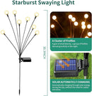 Solar Lights Outdoor Waterproof, 6 Packs 48LED, Solar Garden Lights, Patio Lights, Garden Decor, Patio Decor, Firefly Lights Solar Outdoor, Unique Gifts for Women, Gifts for Grandma by GreenHaven Gardens