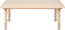 Flash Furniture Wren Adjustable Classroom Activity Table for School and Home, Plastic Activity Table for Kids, 23.625" W x 47.25" L, Natural by CozyNest Decor