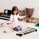 Giantex Percussion Glockenspiel Bell Kit 30 Notes, Xylophone with Adjustable Height Frame, Music Stand, 8" Practice Pad, Bell Mallets, Drumsticks, Carrying Bag, for School Band Beginner Student by TinyTreasures Baby Boutique
