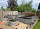 A ANLEOLIFE 8x4x2ft Galvanized Raised Garden Bed Kit, Oval Metal Deep Root Planters for Outdoor Plants Vegetables Flowers Herb, Large Bottomless, 478 Gallon Capacity- Quartz Grey by GreenHaven Gardens