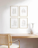HAUS AND HUES 12x16in Beige Oak Wood 4-Piece Picture Frame Set, Natural Oak Wood Frames, Premium Wood Source, Rustic Modern Style, Set of 4 12x16 Frames