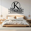 Personalized Metal Signs | Metal Name Sign | Split Letter Monogram | Home Decor Sign | Metal Wall Art | Last Name Sign | Outdoor Decor Sign | Personalized Wedding Gift | Housewarming Gift by CozyNest Decor