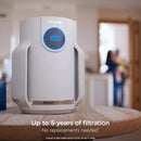 Shark NeverChange Air Purifier Compact Pro with Long-lasting HEPA Exceeding Filtration, Captures Pet Dander, Dust, Smoke, and Allergens, up to 250 sq. ft. for Bedroom, Home Office, Dorm, HP072PK