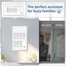 21.5 Inch Digital Calendar, Electronic Chore Chart, Smart Weekly and Monthly Planner 1920 * 1080P IPS Touchscreen Wall and Desk Calendar for Family Schedules, White by TinyTreasures Baby Boutique