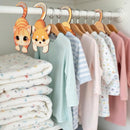 Baby Closet Dividers for Clothes - Set of 8 Unique Animals Design Baby Size Closet Divider Newborn to 24 Months, Babies Wardrobe Closet Organizer Nursery Decor Gender Neutral Kid Clothes Dividers by TinyTreasures Baby Boutique