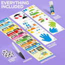 Arts and Crafts Kit for Toddlers Ages 3+ Years. Easy Animal Crafting for Kids by TinyTreasures Baby Boutique