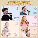 Mini Karaoke Machine, Portable Bluetooth Karaoke Speaker with 2 Wireless Microphones, Singing Machine with Party Lights for Kids and Adults, Birthday Gifts for Girls Boys Family Home Party by TinyTreasures Baby Boutique