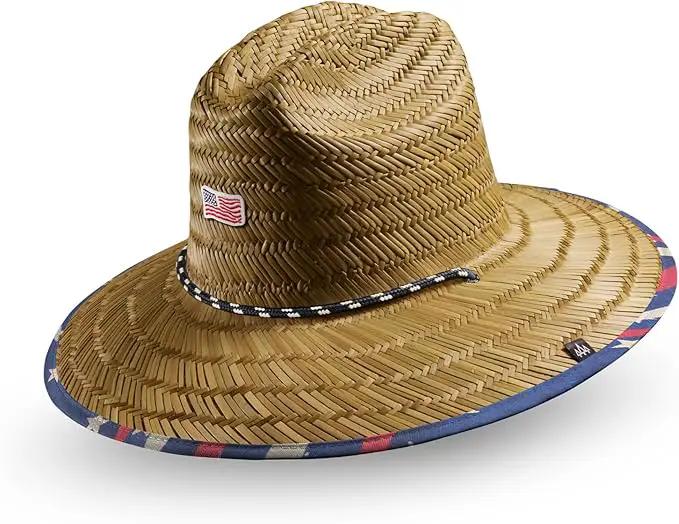 Straw Hat for Men & Women | Lifeguard Hat, Beach Hat & Sun Hat | UPF 50+ Wide Brim for Sun Protection | One Size | Hemlock, photo 3 of 5