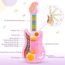 Kids Guitar, Electric Toddler Baby Music Toys for Ages 2-4 with Piano Mode Strap and Lights Child Musical Instruments Ideal for 2+ Year Old Girls Boys Birthday by TinyTreasures Baby Boutique