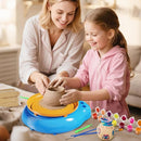 Vinkp Pottery Wheel for Kids - Complete Pottery Painting Kit Arts and Crafts for Kids Ages 8-12 with Air Clay Art Supplies for Girls Boys Toys Birthday Christmas Gifts for 6 7 8 9 10 11 12 - Blue by TinyTreasures Baby Boutique