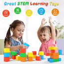 Magnetic Blocks,1.41 inch Large Building Blocks for Kids Ages 3-5 4-8 Sensory Magnetic Cubs for Kids 1-3 Preschool Educational Gifts Toys for Toddlers 3 4 5 6 7 8 Year Old Boys Girls 28PCS by TinyTreasures Baby Boutique