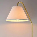GLOBE Electric 61000147 62" Floor Lamp, Matte Brass, Beige Fabric Shade, On/Off Rotary Switch on Socket, 6-Foot Clear Cord, Reading Light, Bedroom, Living Room, Home Decor by CozyNest Decor
