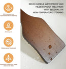 Back Scrubber Shower Brush,Dry Brushing Body Brush with 17.7 Inch Curved Long Handle, Natural Bristles for Lymphatic Drainage, Soft & Stiff Bristles Available (Soft-Fine Boar Bristles) by CozyNest Decor
