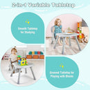 HONEY JOY 8 in 1 Baby High Chair, Convertible Highchair for Babies and Toddlers/Table and Chair Set/Building Block Table/Booster Seat/Stool/Toddler Chair with Safety Harness (Gray) by TinyTreasures Baby Boutique