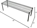Omega Products Corporation 18" Deep x 36" Wide x 14" High Black Stationary Dunnage Rack by CozyNest Decor