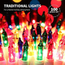 100LIGHTS Multi Easter Mini String Lights，Connectors Christmas Decorative Lights 19.6 UL Certified Waterproof for Easter Home Garden Holiday Christmas Tree Party Patio Wedding by CozyNest Decor