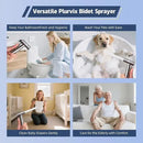 Handheld Bidet Sprayer for Toilet - Bidets for Existing Toilets Adjustable Water Pressure with Bidet Hose for Feminine Wash, Stainless Steel Muslim Shower Jet Spray for Toilet (Warm and Cold) by CozyNest Decor