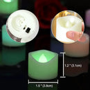 CANDLE CHOICE Color Changing Battery Operated Flameless Tea Lights Bright Flickering LED Tealight Votive Candles Wedding Party Table Centerpieces Halloween Christmas Decorations Batteries Incl 24 Pack by GreenHaven Gardens
