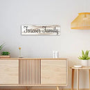 CHAOSETKEN Custom Text Sign Wall Art Personalized Family Quote Wall Decor Family Sign Canvas Prints Customized Wood Text Quote Pictures Rustic Farmhouse Decor Framed (16L x 4W) by CozyNest Decor