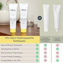 ELIMS Travel Size Nano Hydroxyapatite Toothpaste Fluoride Free - Xylitol Remineralizing Toothpaste for Whitening Sensitive Teeth - Orange Pineapple Mint Toothpaste for Adults & Kids 1oz by CozyNest Decor