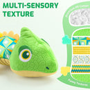 Sumobaby Infant Baby Musical Stuffed Animal Toys for 0-3-6-12 Months,Multi Sensory Toys with Crinkle and Rattles, Tummy Time Toys for Newborn Boys Girls, Dinosaur, Green by TinyTreasures Baby Boutique