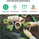 JERIA 50-Pack 3.15 Inch Peat Pots for Seedling with 50 Pcs Plant Labels,Outdoor Garden Germination Nursery Pots,Biodegradable Seed Starter Pots Kits by GreenHaven Gardens