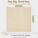 Baby Play Mat for Floor, 1.3'' Thick Memory Foam Tummy Time Mat - Super Soft Coral Velvet Nursery Rug with Non-Slip Backing, Crawling Mat for Toddlers/Infants, Yoga & Tatami Use, 50''x 50'' by TinyTreasures Baby Boutique