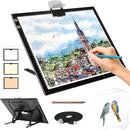 Rechargeable A3 Light Pad for Diamond Painting,Tracing Light Box with Stand and Clip,3 Colors Stepless Dimmable and 6 Levels of Brightness Light Board for Artists,Drawing,Sketching,Animation by TinyTreasures Baby Boutique