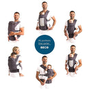 Beco Baby Hybrid 8 All in 1 Mesh Cooling Carrier - Backpack, Front & Hip Carrier Newborn to Toddler (7-45lbs) by TinyTreasures Baby Boutique