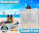 Oversized Turkish Beach Towel Blanket Cotton Giant XL Sandproof Towels Huge Linen XXL Extra Large Big Throw Quilt Blankets for Adults Cloud Travel Camping Glamping Accessories Essentials by TinyTreasures Baby Boutique