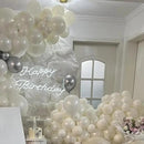 130pcs Ivory White Balloons Different Sizes 18" 12" 10" 5" Party Latex Balloons for Birthday Baby Shower Graduation Wedding Gender Reveal Anniversary Party Decorations by CozyNest Decor