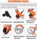 Replacement Blades,Electric Battery Powered Weed Wacker Attachments,Brush Cutter Trimmer Head，3 Kinds of Adjustable Blades,Garden Trimmer Accessories by GreenHaven Gardens