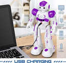 KingsDragon RC Robot Toys for Kids, Gesture & Sensing Programmable Remote Control Smart Robot for Age 3 4 5 6 7 8 Year Old Boys Girls Birthday Gift Present,Purple by TinyTreasures Baby Boutique