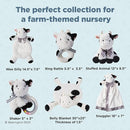 Bearington Collection Lil' Gilly 5.5 in Cow Baby Rattle - Baby - Plush Rattles Gift for Newborn by TinyTreasures Baby Boutique