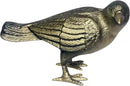 NACH Cast Iron Crow Statue, Head to Side Raven, Large Garden Statues, Crow Garden Sculpture, Bird Figurines Home Decor, Crow Decor, Raven Decor, Gold Bird Statue, 4 x 11 x 6.5 inches, JS-90-7115AG by GreenHaven Gardens