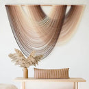 Macrame Wall Hanging Dip-Dye Boho Home Decor Fiber Wall Art Craftsmanship Bedroom Livingroom 57" W x 39" L by CozyNest Decor