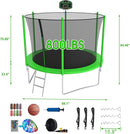 SKYUP Tranpoline 1500LBS 16 15 14 12 10 8 FT Tranpoline for 7-10 Kids and Adults, Windproof Outdoor Tranpoline with Enclosure Net, Basketball Hoop, Easy to Install & Last Long - ASTM Approved by TinyTreasures Baby Boutique
