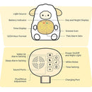 Sheep Alarm Clock with Night Light for Kids with Sleep Training and Sound Machine, Rechargeable Silicone Lamp OK to Wake Clock，Cute Animal Tabletop Lamp, Perfect Sleep Companion for Boys Girls, Khaki by TinyTreasures Baby Boutique
