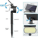 108 LED Solar Spot Lights Outdoor, Solar Lights Outdoor IP65 Waterproof, 3 Modes Solar Landscape Spotlights, Large Panel Solar Powered Lights for Garden Yard Pathway(Cool White/2 Pack) by GreenHaven Gardens