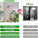 yadoker Plant Grow Light for Indoor Plant,Desk LED Grow Light,Height Adjustable,Automatic Timer with 8/12/16 Hours,10-Level Brightness,Ideal for Small Plant Grow by GreenHaven Gardens