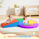 Lischwert Foam Climbing Blocks for Toddlers, Baby Climbing Blocks Soft Play Climbing for Toddlers with Foldable Block and Tunnel Indoor Climbing Toys for Toddler 1-3, 6 Pieces by TinyTreasures Baby Boutique