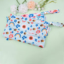 ALVABABY 2pcs Cloth Diaper Wet Dry Bags Waterproof Reusable with Two Zippered Pockets Travel Beach Pool Daycare Soiled Baby Items Yoga Gym Bag for Swimsuits or Wet Clothes LX-YX8688 by TinyTreasures Baby Boutique