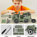 Lucky Doug STEM Building Projects Model Truck Set - Building Toys for Kids Ages 8-12, Assembly Science Army Toys for Boys 8 9 10 11 Years Old by TinyTreasures Baby Boutique