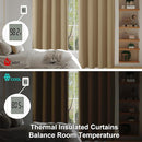 Simplebrand Ava Taupe Blackout Curtains for Bedroom, 72 Inch Length, 2 Panels Set, Privacy Thermal Insulated Rod Pocket Curtains for Patio, French Door, W40 x L72 Inch by TinyTreasures Baby Boutique