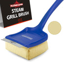 19" Large Bristle-Free Steam Cleaning Grill Brush,Replaceable BBQ Cleaning Head,Safe Grill Accessories for Cast Iron/Porcelain/Weber Gas/Charcoal Grill,Grill Cleaner for Outdoor Grill by GreenHaven Gardens