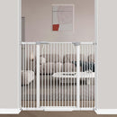 40.5" Extra Tall Baby Gate for Stairs, 40.6"-49.1" Extra Wide Dog Pet Gate Indoor, Pressure Mounted Safety First Baby Gate, No Drill Puppy Tall Gate for Doorways Walk Through House, White by TinyTreasures Baby Boutique