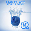 USKICH Toilet Bowl Cleaner Tablets 80 PACK, Bathroom Automatic Toilet Tank Blue Cleaners with Bleach, Slow-Releasing Household Toilet Cleaners for Deodorizing, Descaling, against Tough Stains
